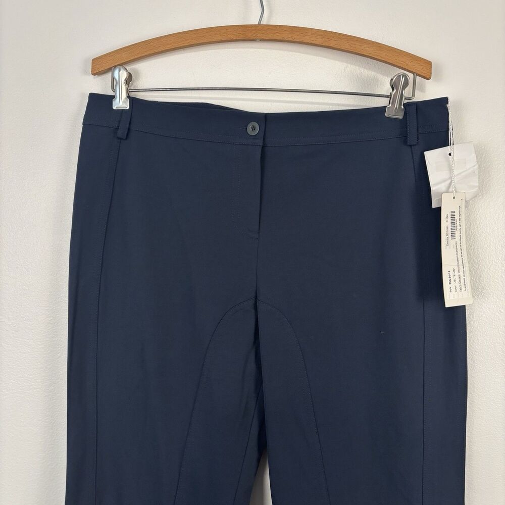 NWT Worth New York Womens Petite 14 Cotton Nylon Style 35Q24-14 Navy Blue Pants - Picture 2 of 8